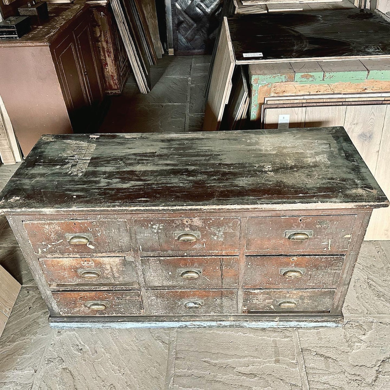 Antique Shop Counter