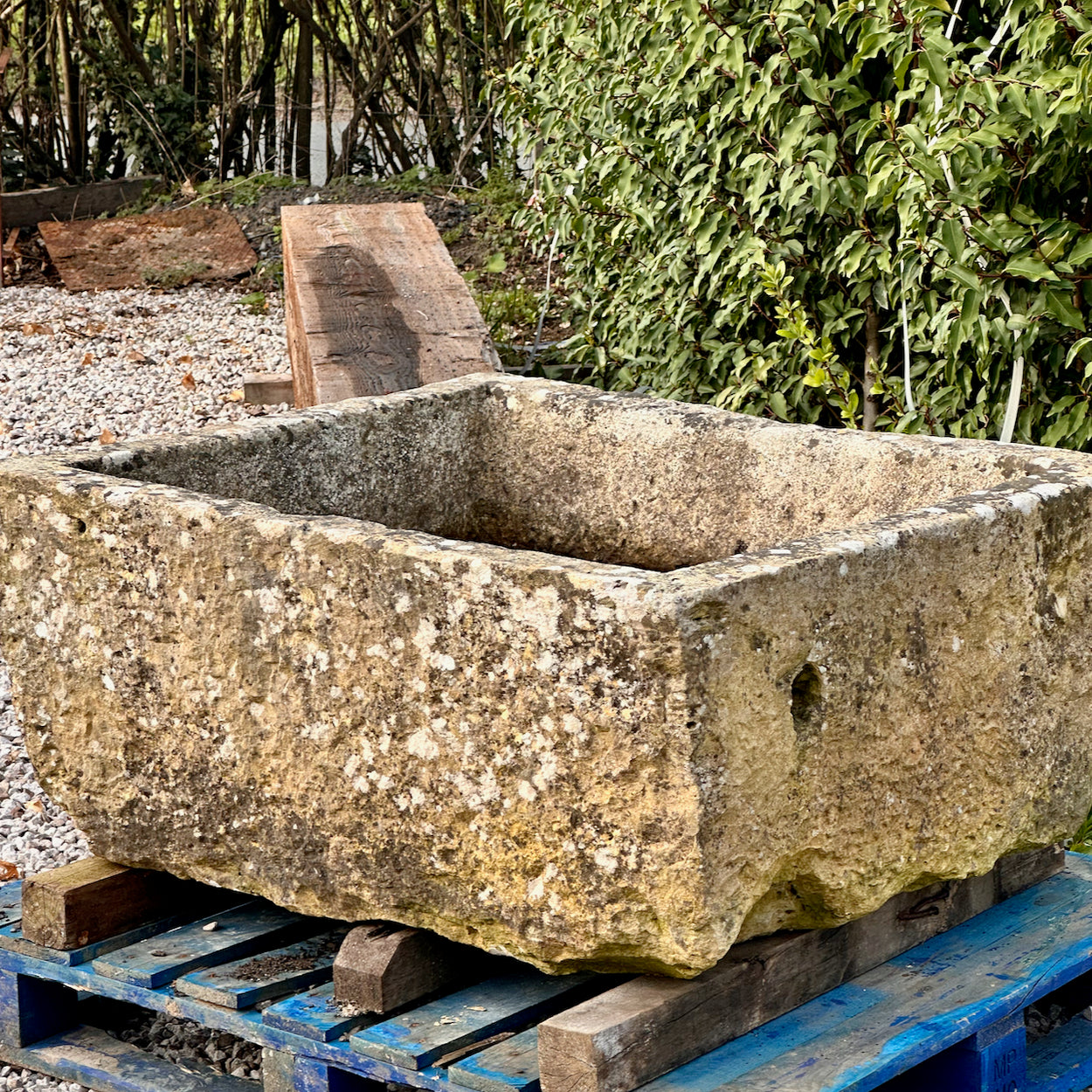 Antique French Limestone Trough 1