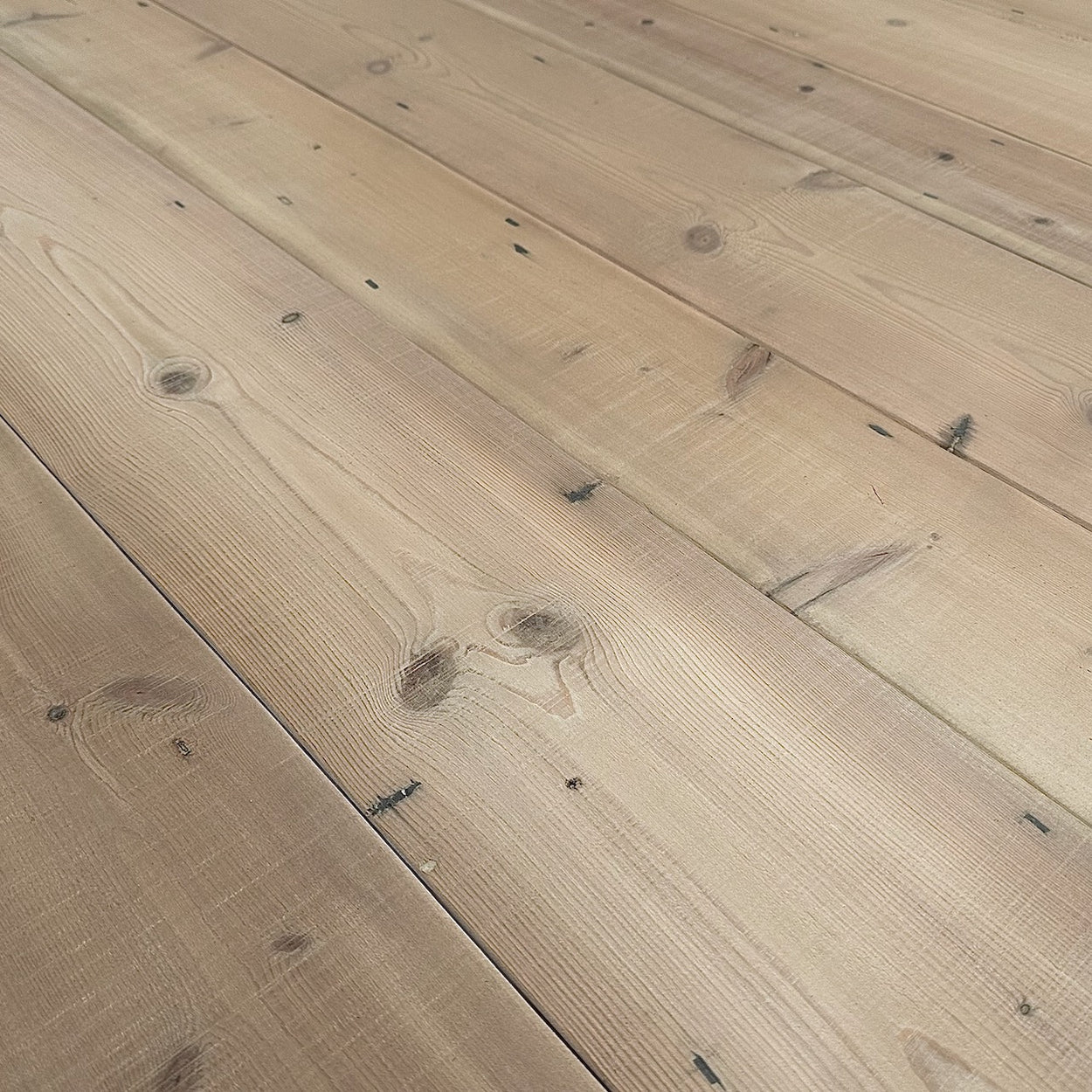 Lye Washed Floorboards