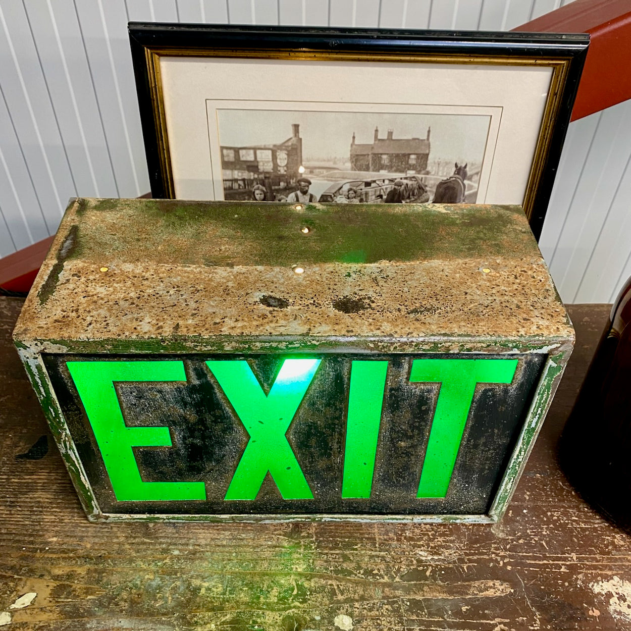 Vintage Exit Lamp