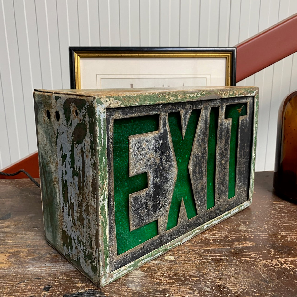 Vintage Exit Lamp