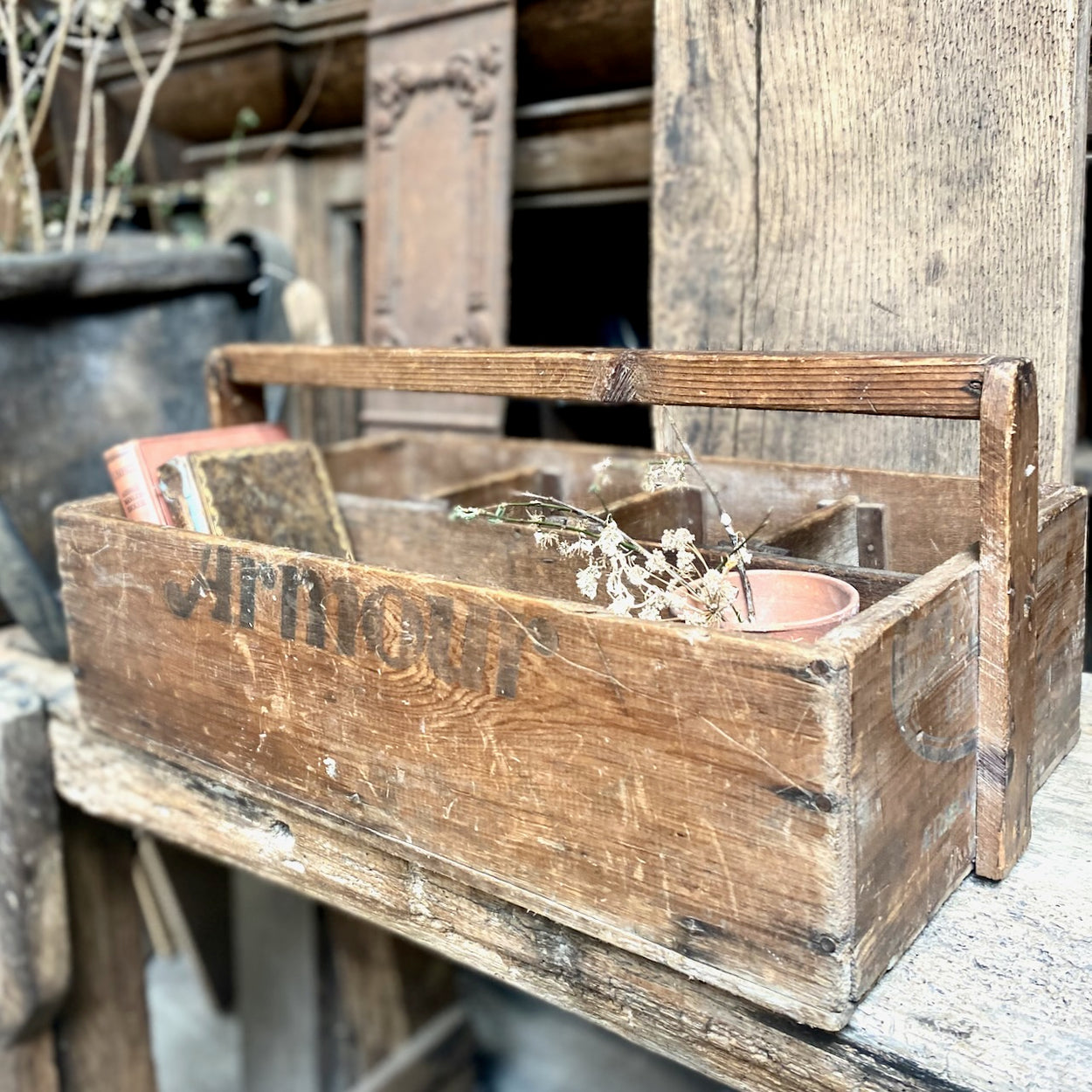 Rustic Vintage Wooden Box