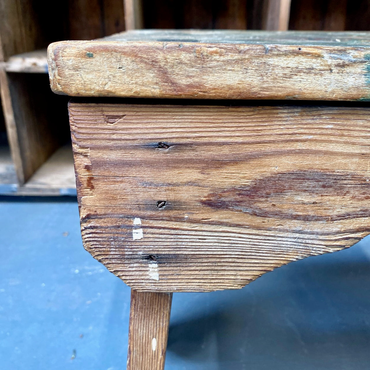 Rustic Scratch Built Vintage Stool