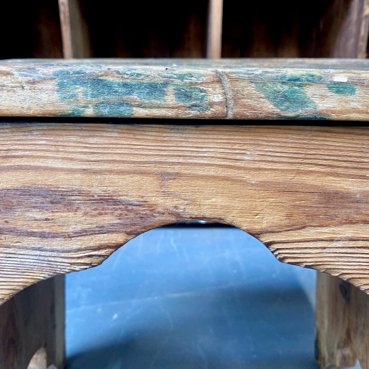 Rustic Scratch Built Vintage Stool