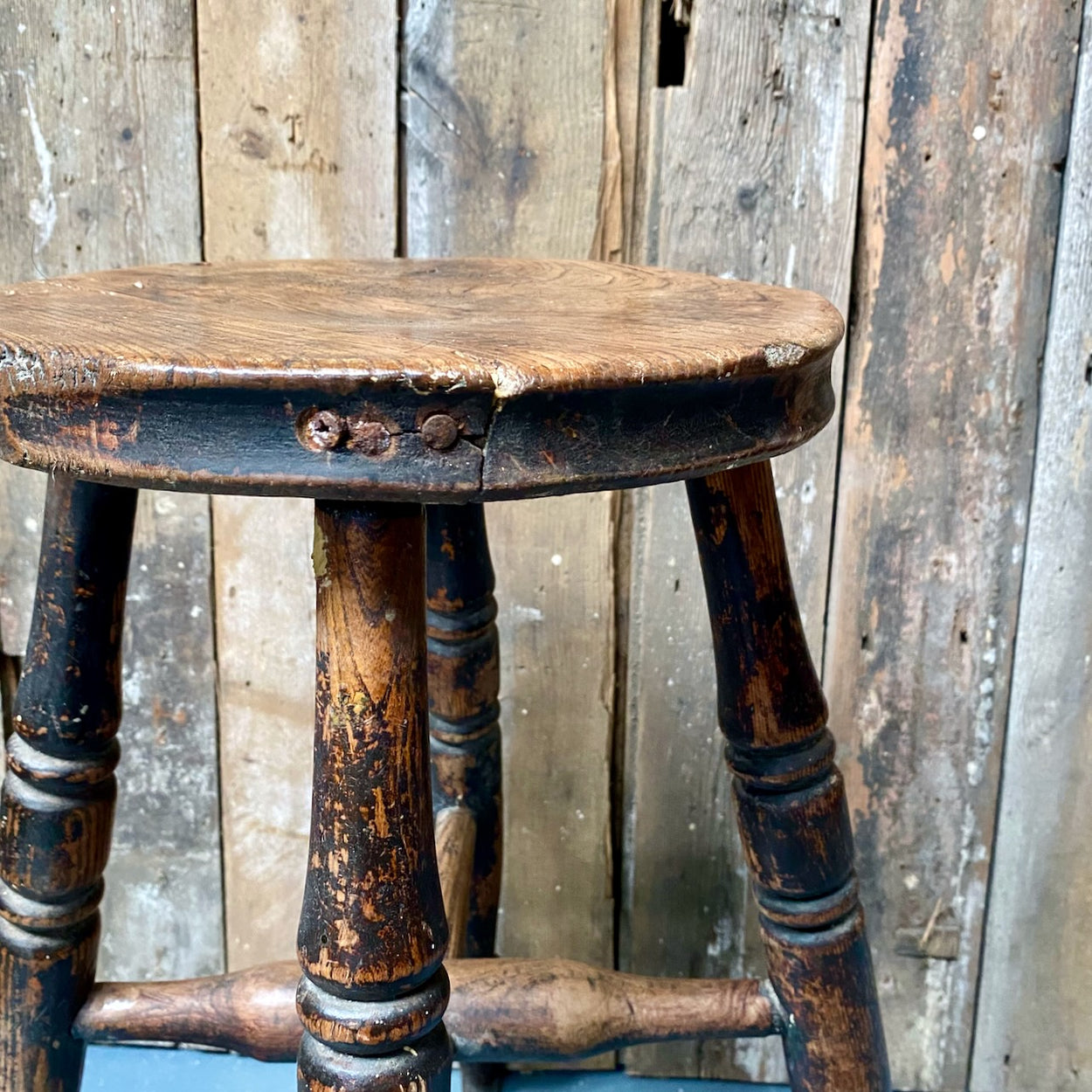 Victorian Elm Stool
