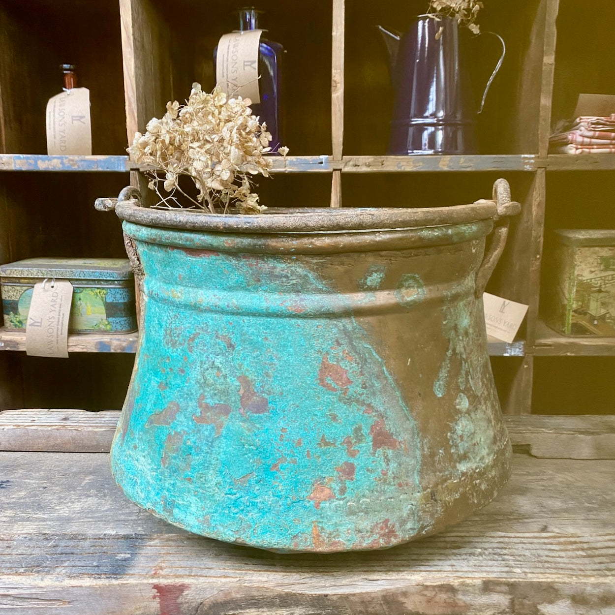 Antique Copper Pail Bucket