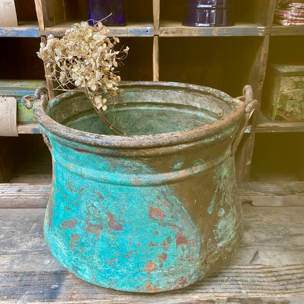 Antique Copper Pail Bucket