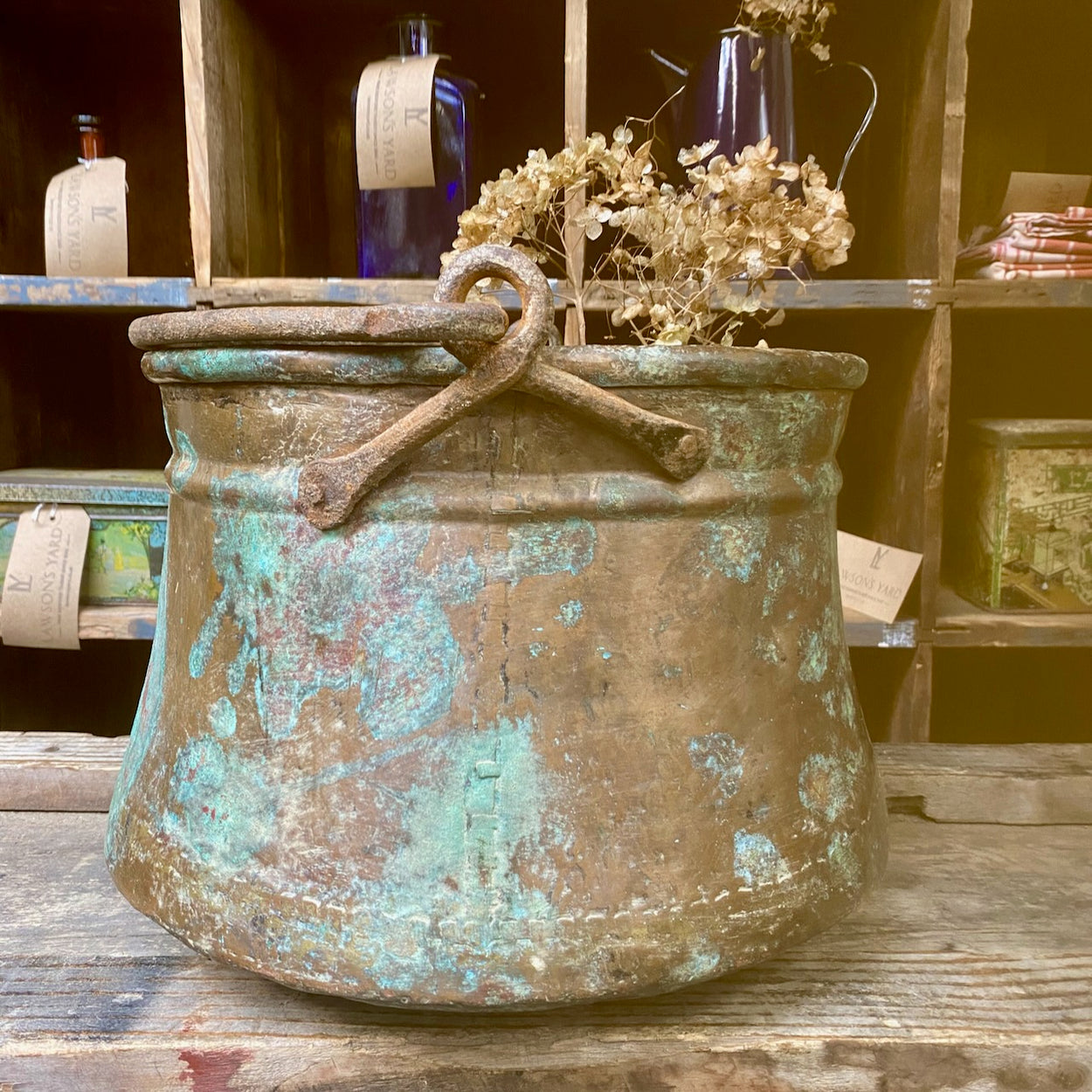 Antique Copper Pail Bucket