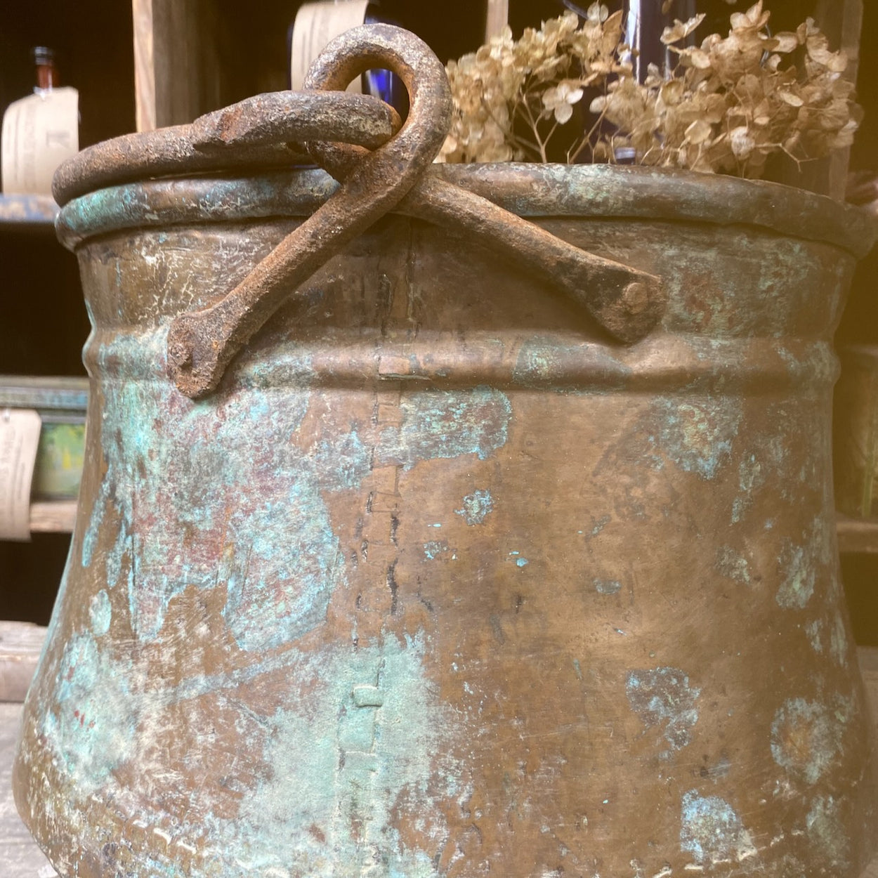 Antique Copper Pail Bucket