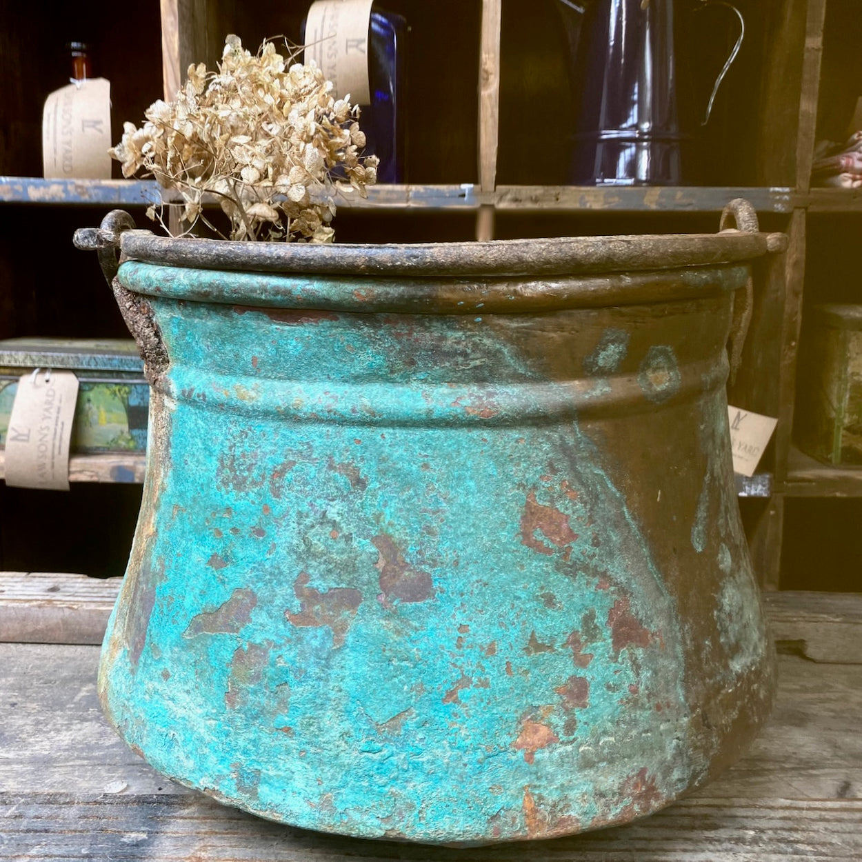 Antique Copper Pail Bucket