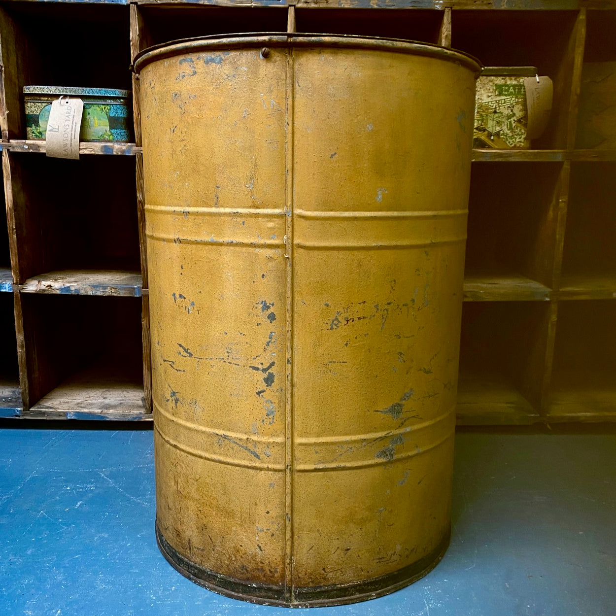 Vintage Flour Bin With Original Lid