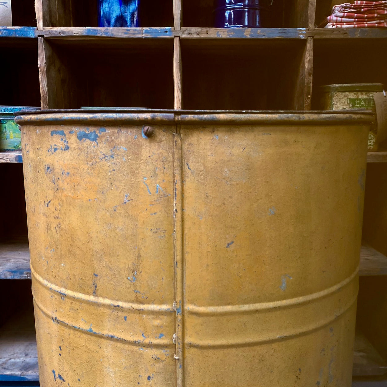 Vintage Flour Bin With Original Lid