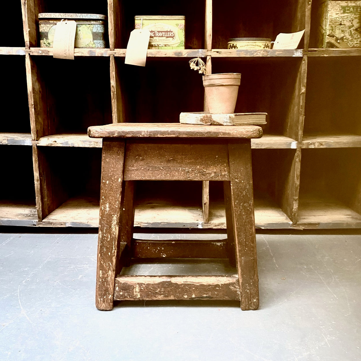 Vintage Pine Stool