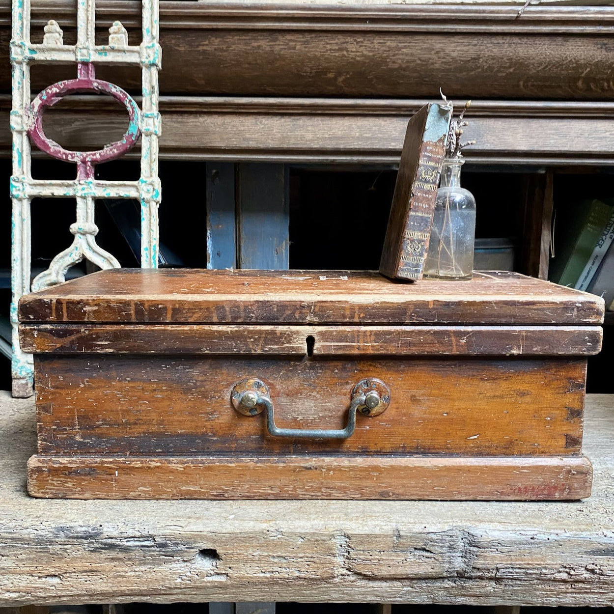 Vintage Box With Inscribed HB and HX Letters