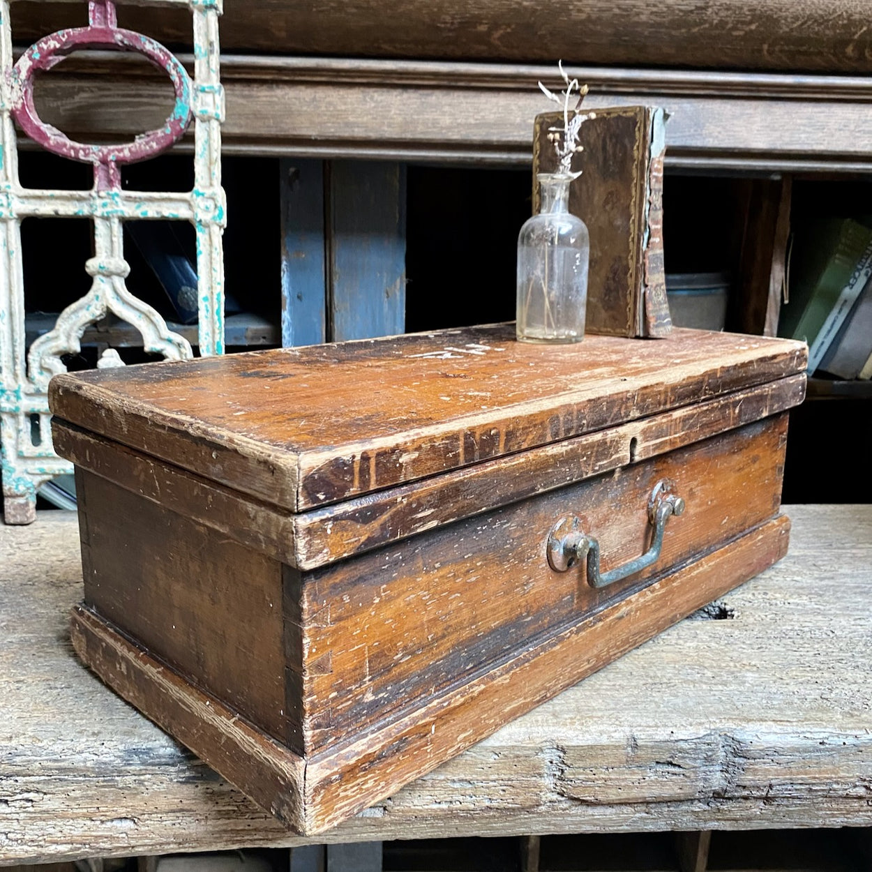 Vintage Box With Inscribed HB and HX Letters