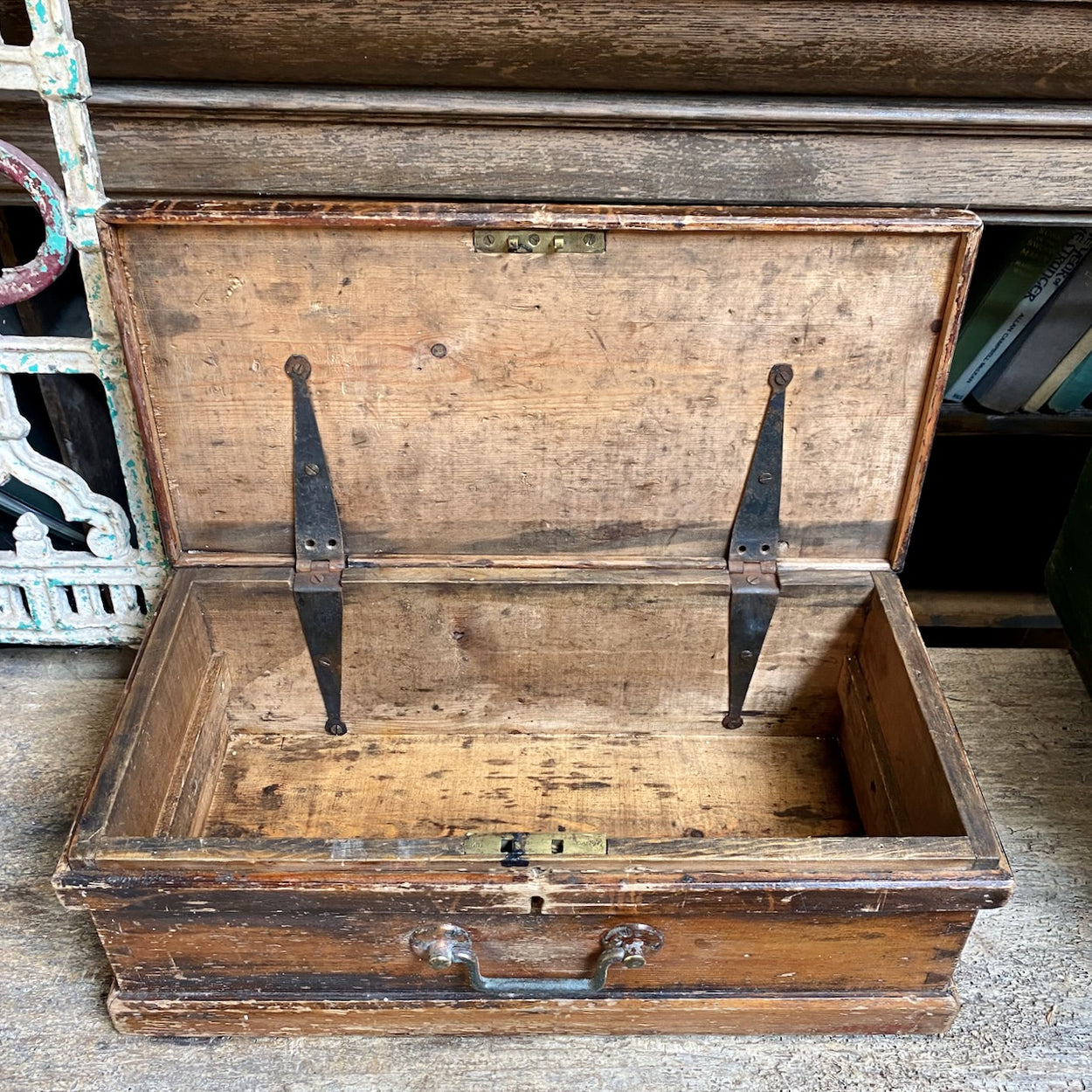 Vintage Box With Inscribed HB and HX Letters