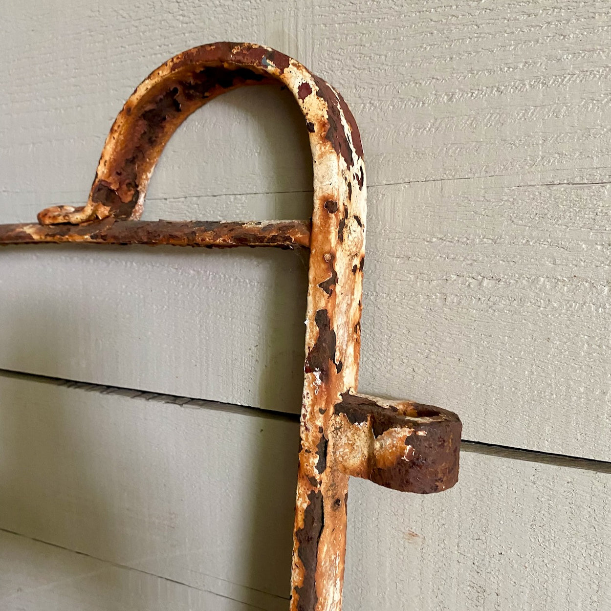 Antique Wrought Iron Estate Gate With Original Paint