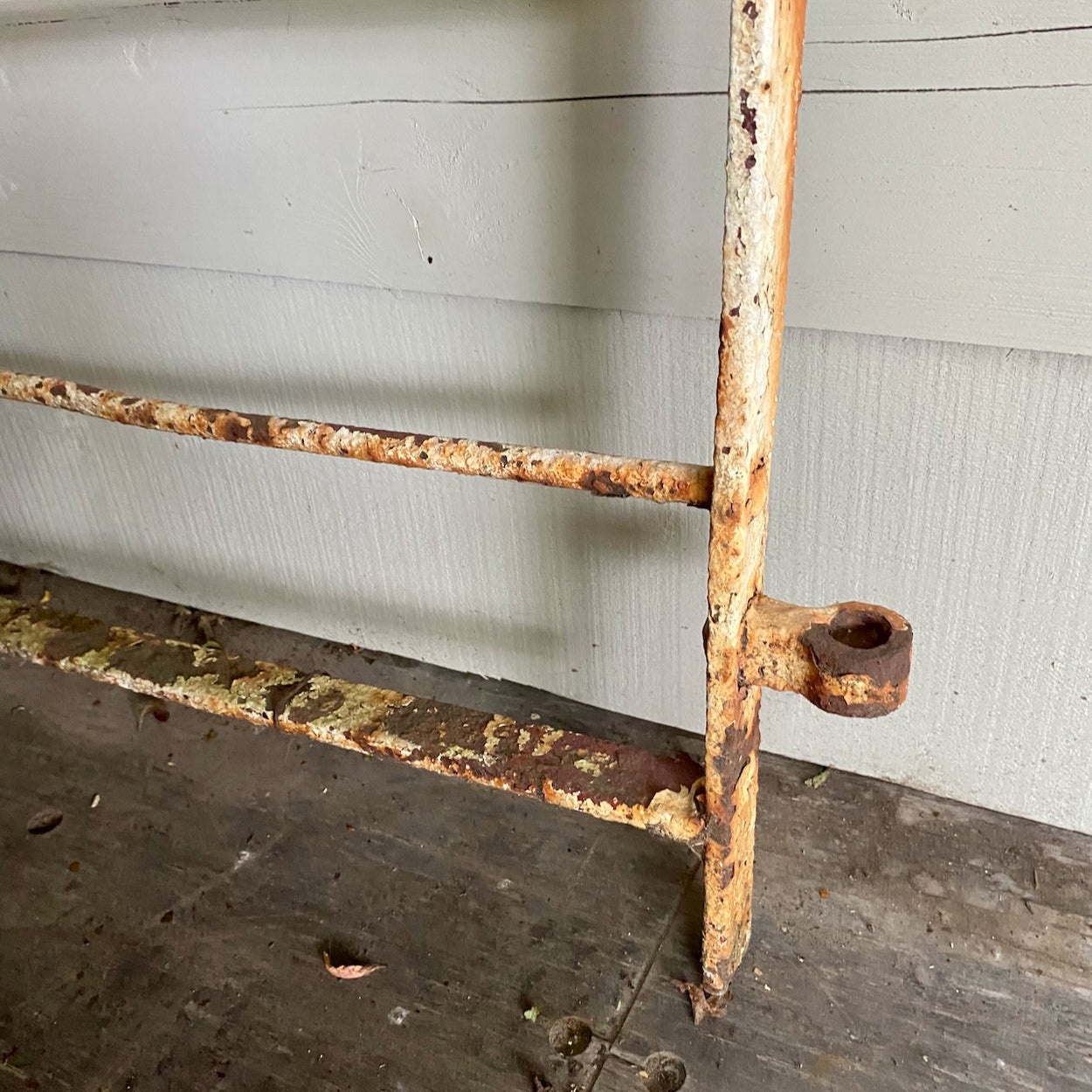 Antique Wrought Iron Estate Gate With Original Paint