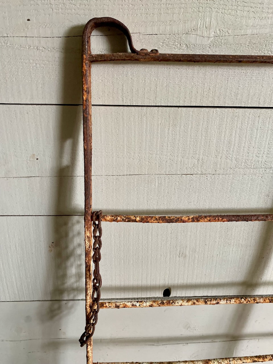 Antique Wrought Iron Estate Gate With Original Paint