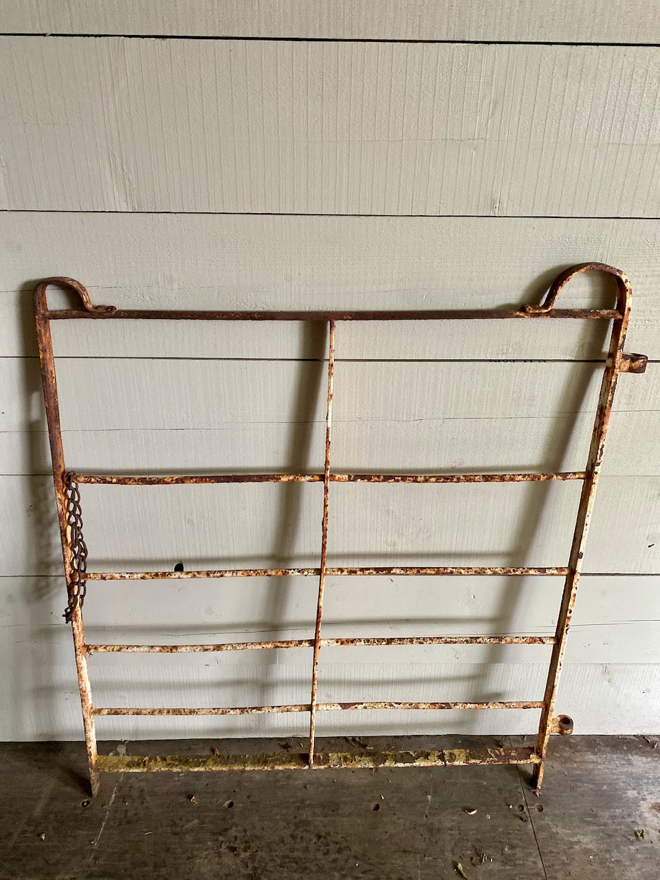 Antique Wrought Iron Estate Gate With Original Paint