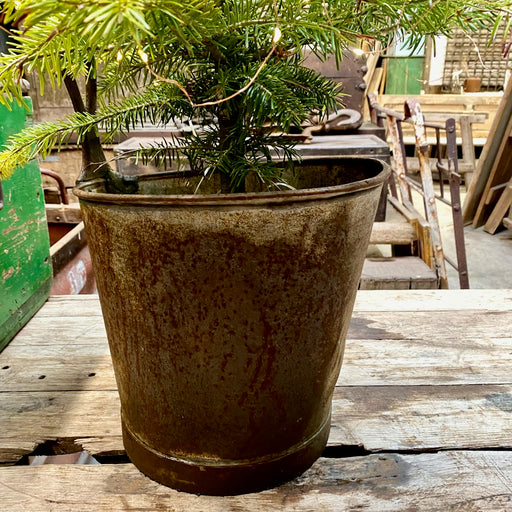 Galvanised Container With Upright Handle