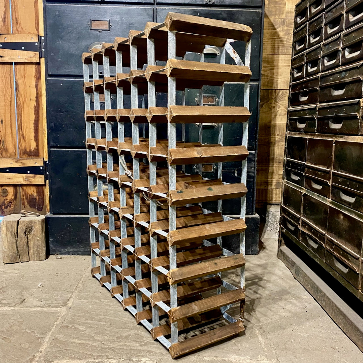 Vintage Rustic Wine Rack 1