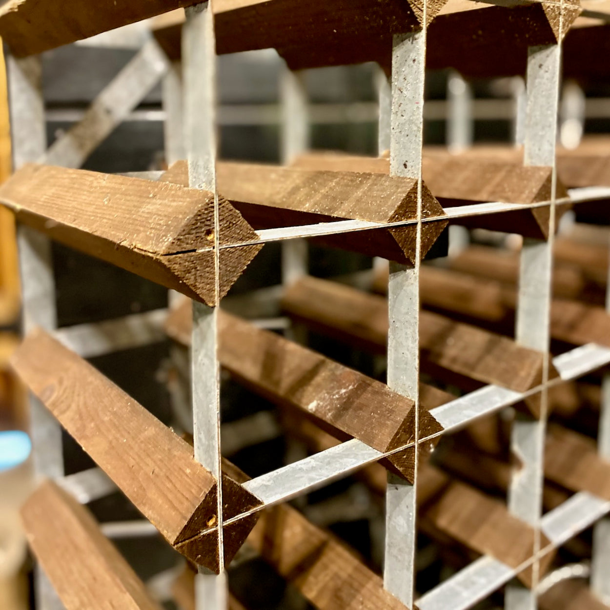 Vintage Rustic Wine Rack 1