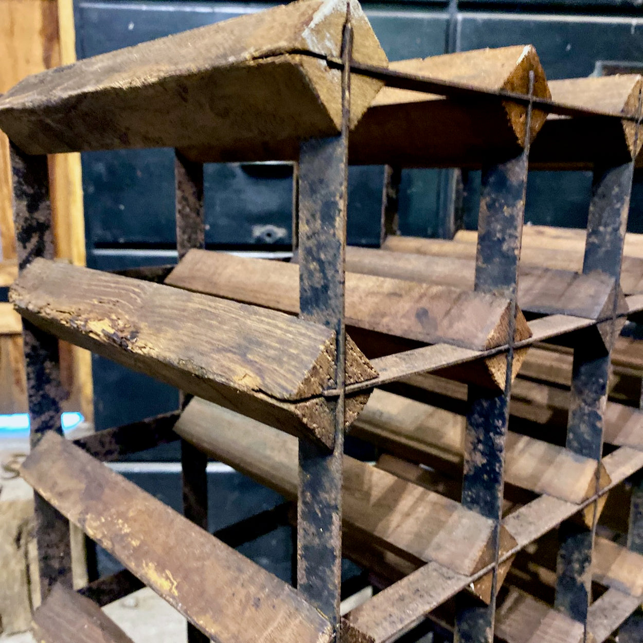 Vintage Rustic Wine Rack 5 B