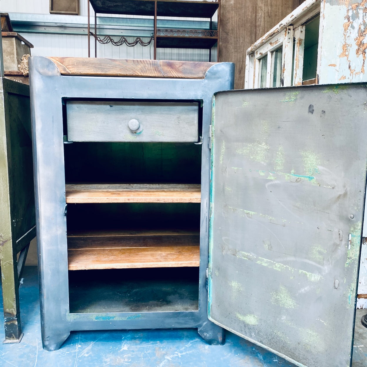 Industrial Metal Cupboard