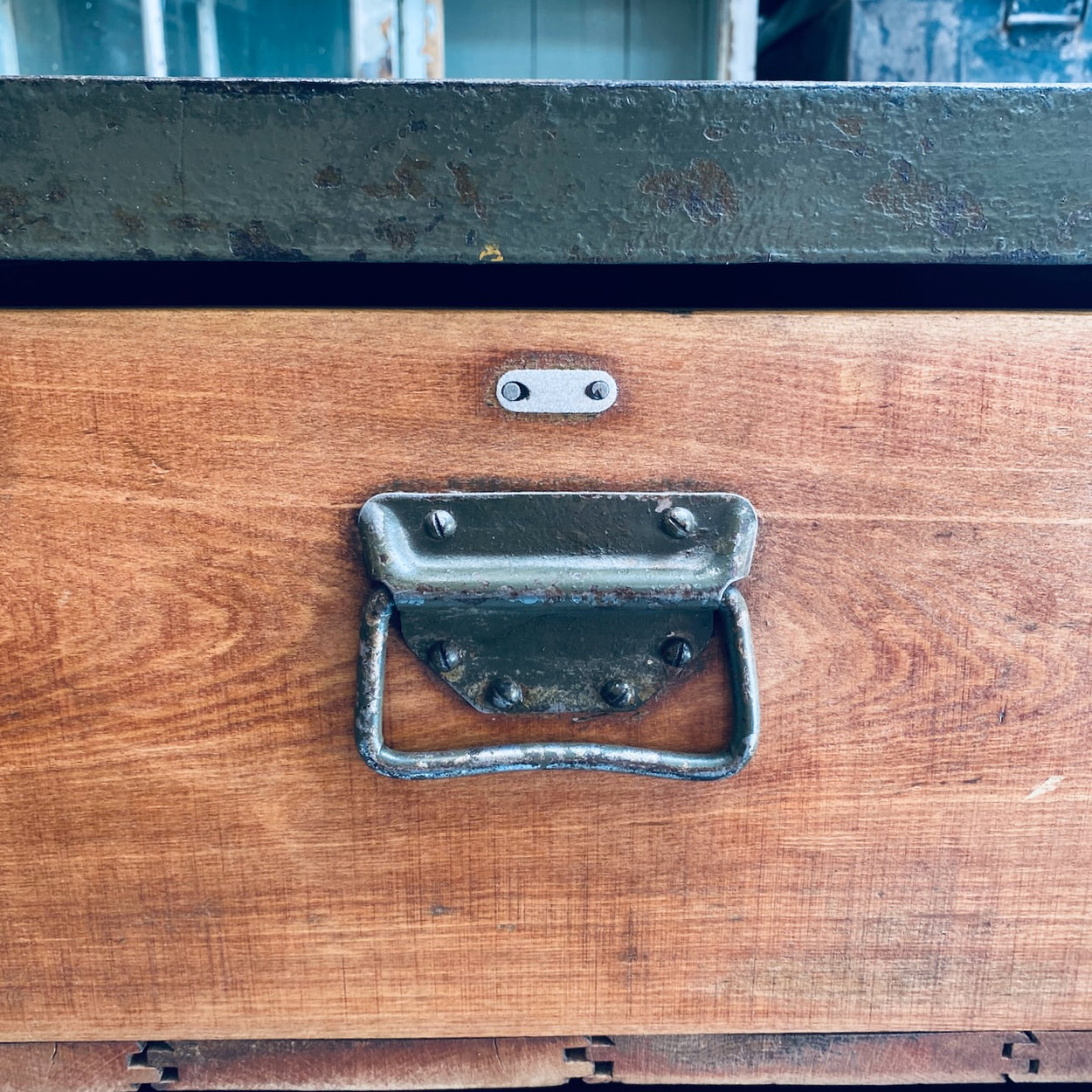 Industrial Metal And Wood Unit