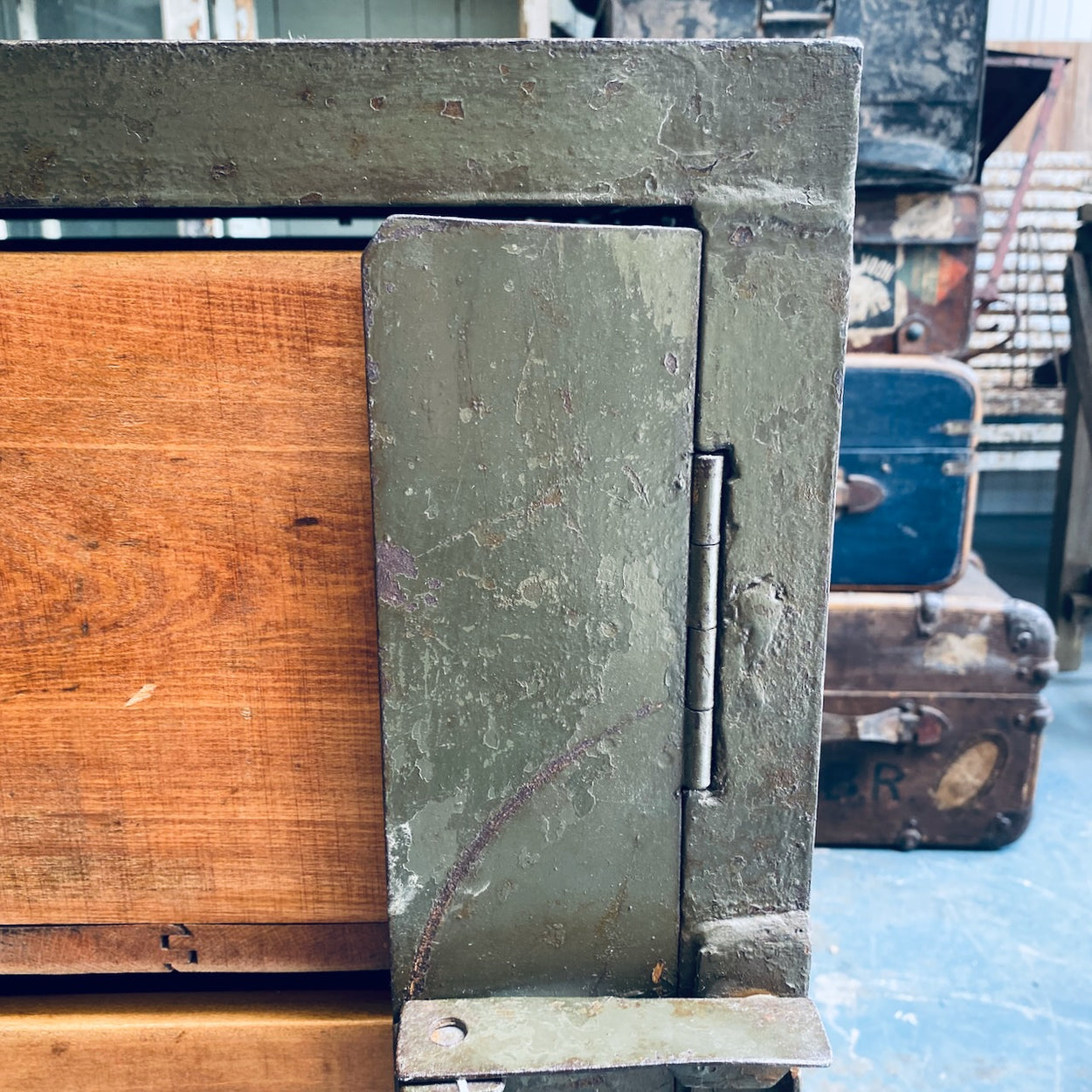Industrial Metal And Wood Unit