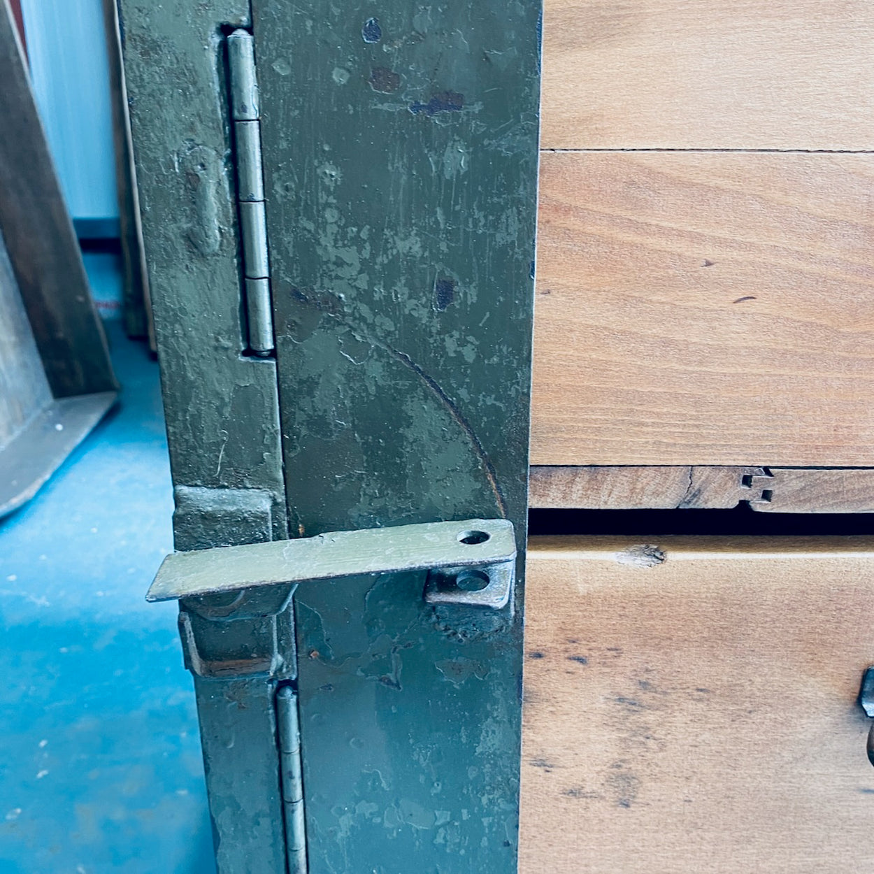 Industrial Metal And Wood Unit