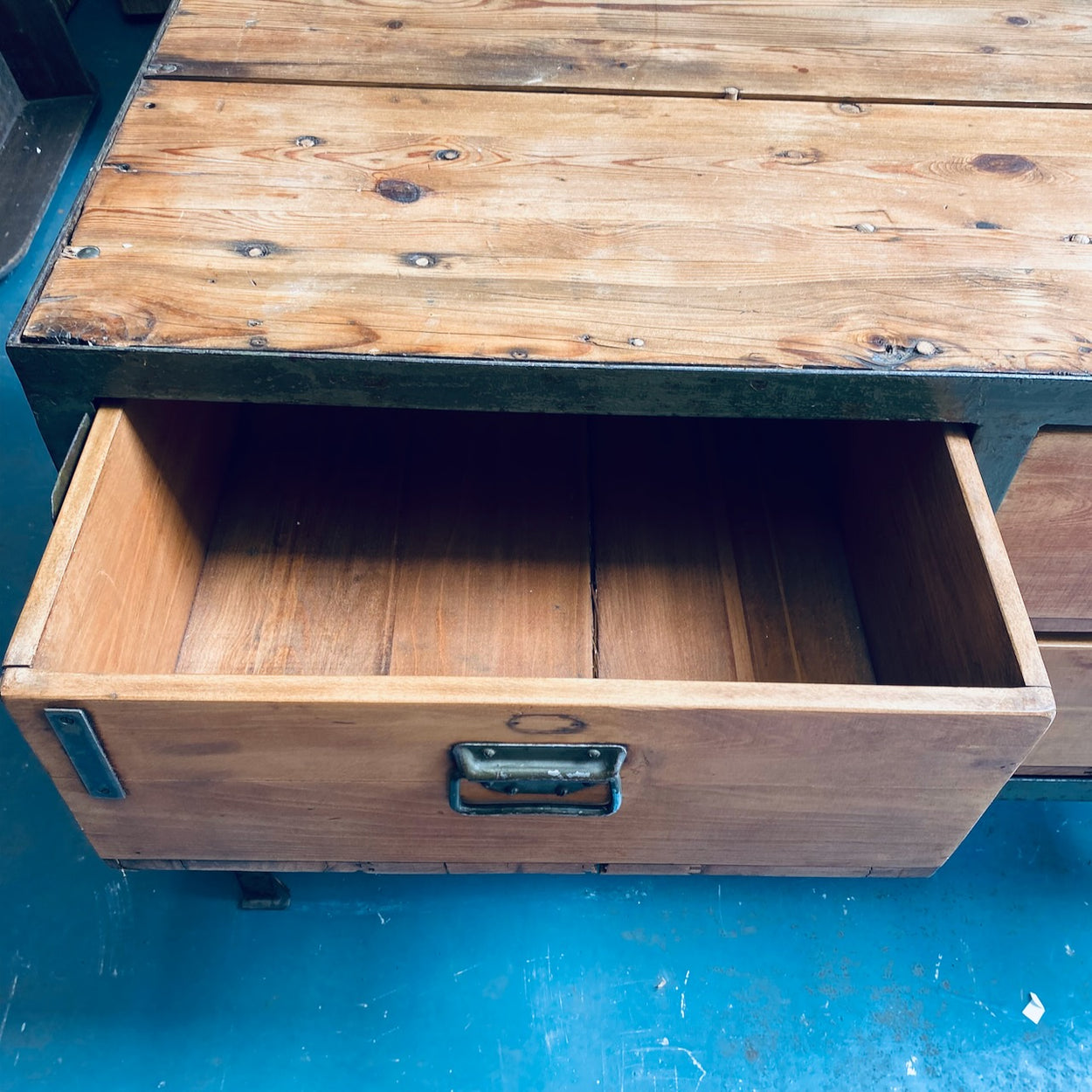 Industrial Metal And Wood Unit