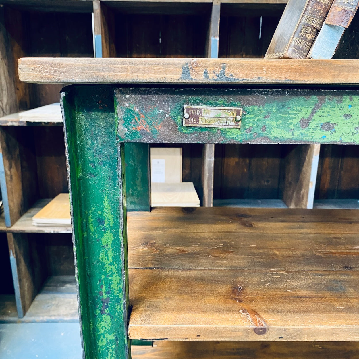 Green Industrial Shelving Unit
