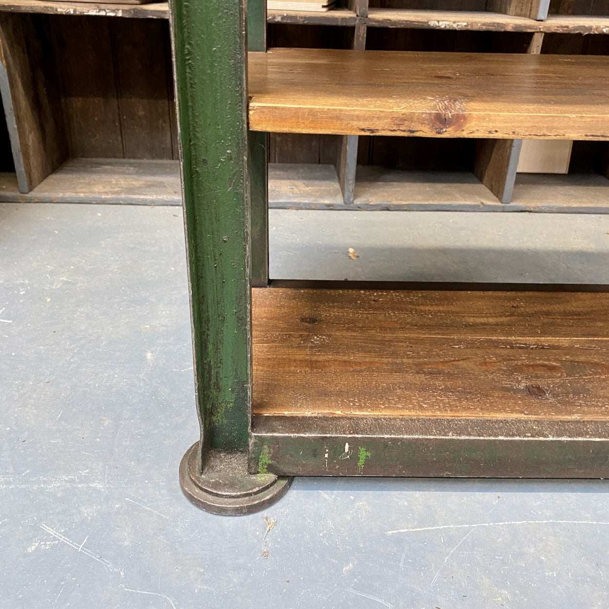 Green Industrial Shelving Unit