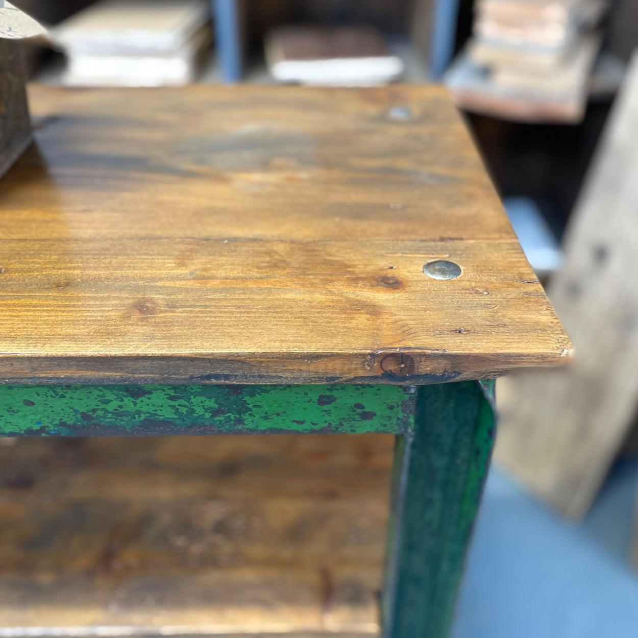 Green Industrial Shelving Unit