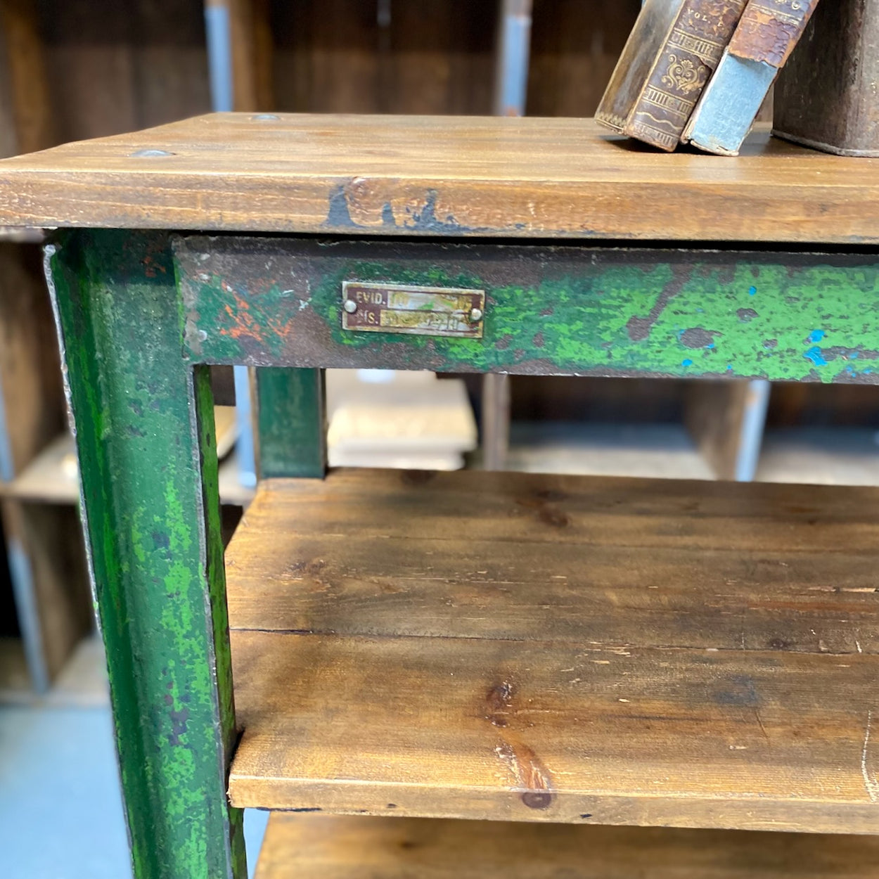 Green Industrial Shelving Unit