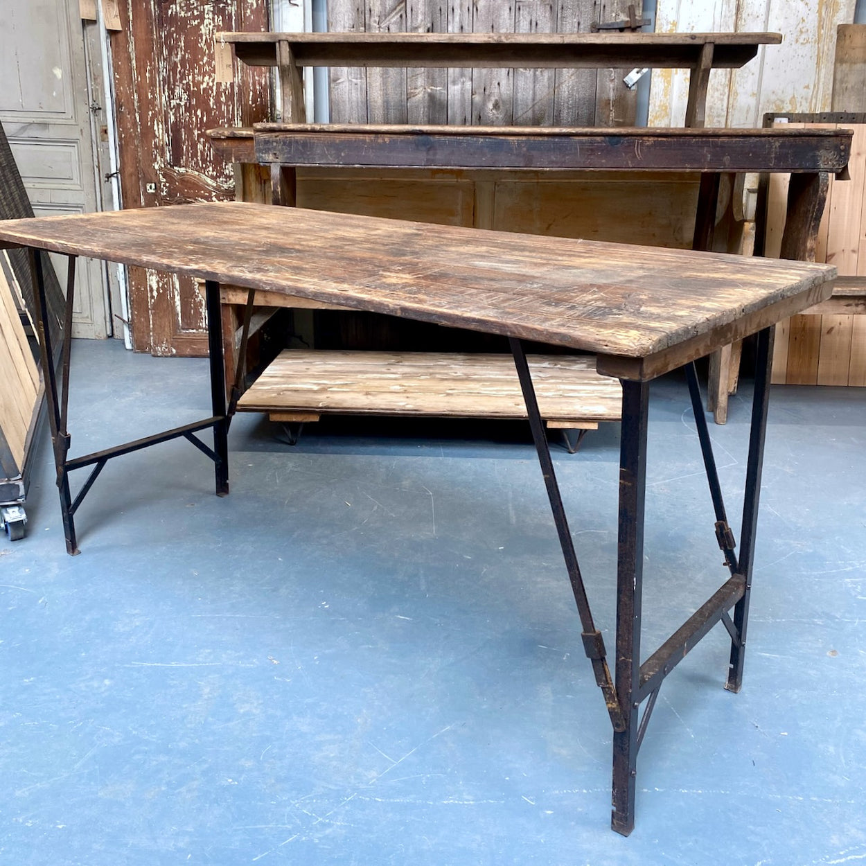 Vintage Trestle Table