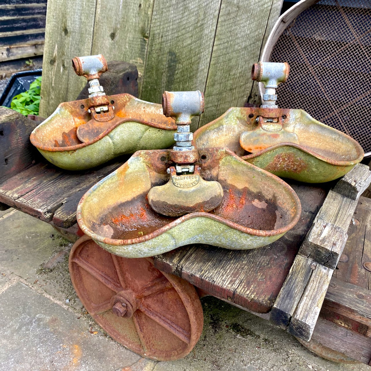 Reclaimed Cast Iron Vintage Animal feeder