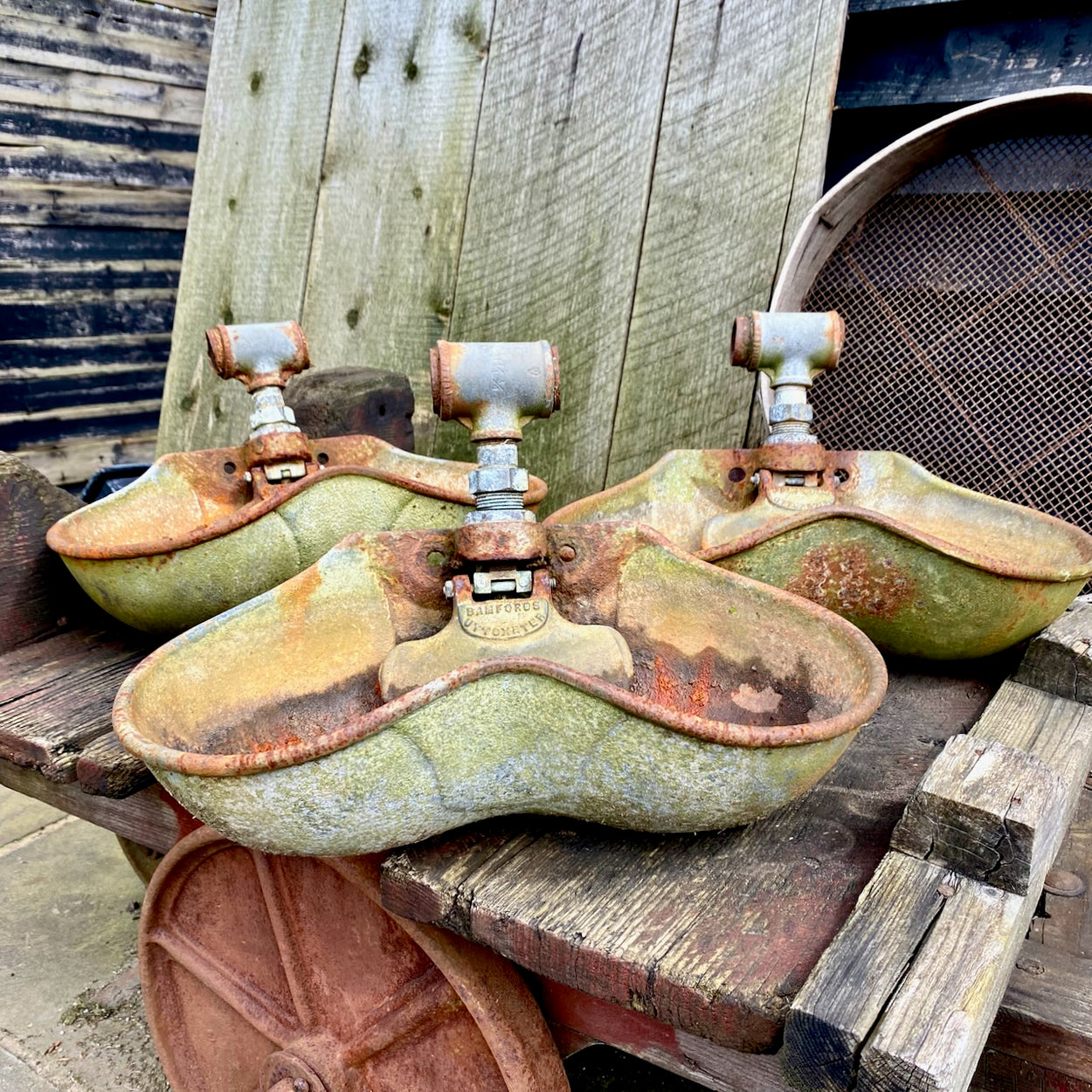 Reclaimed Cast Iron Vintage Animal feeder