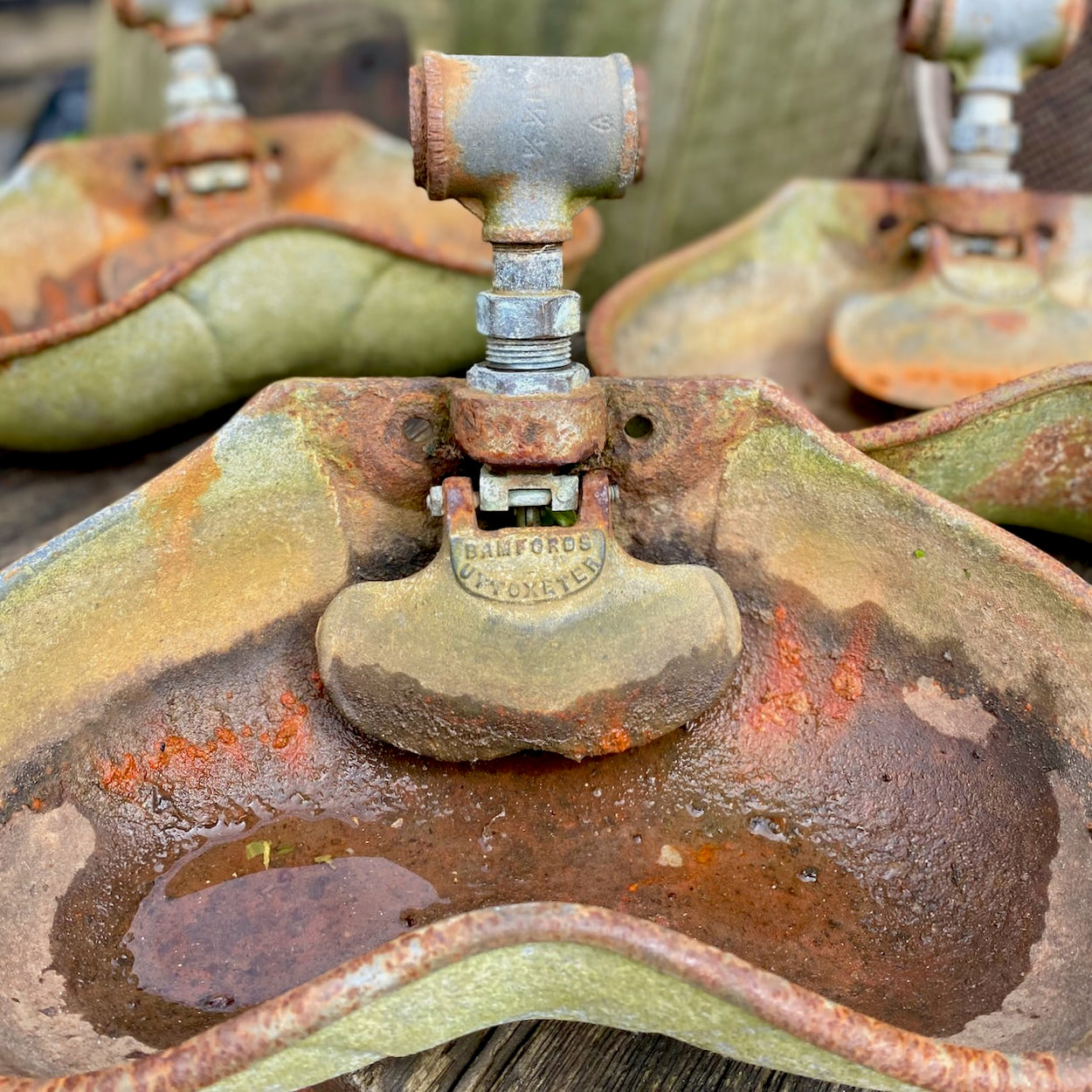 Reclaimed Cast Iron Vintage Animal feeder