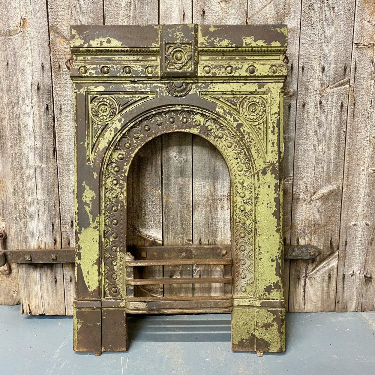 Antique Cast Iron Fire Surround