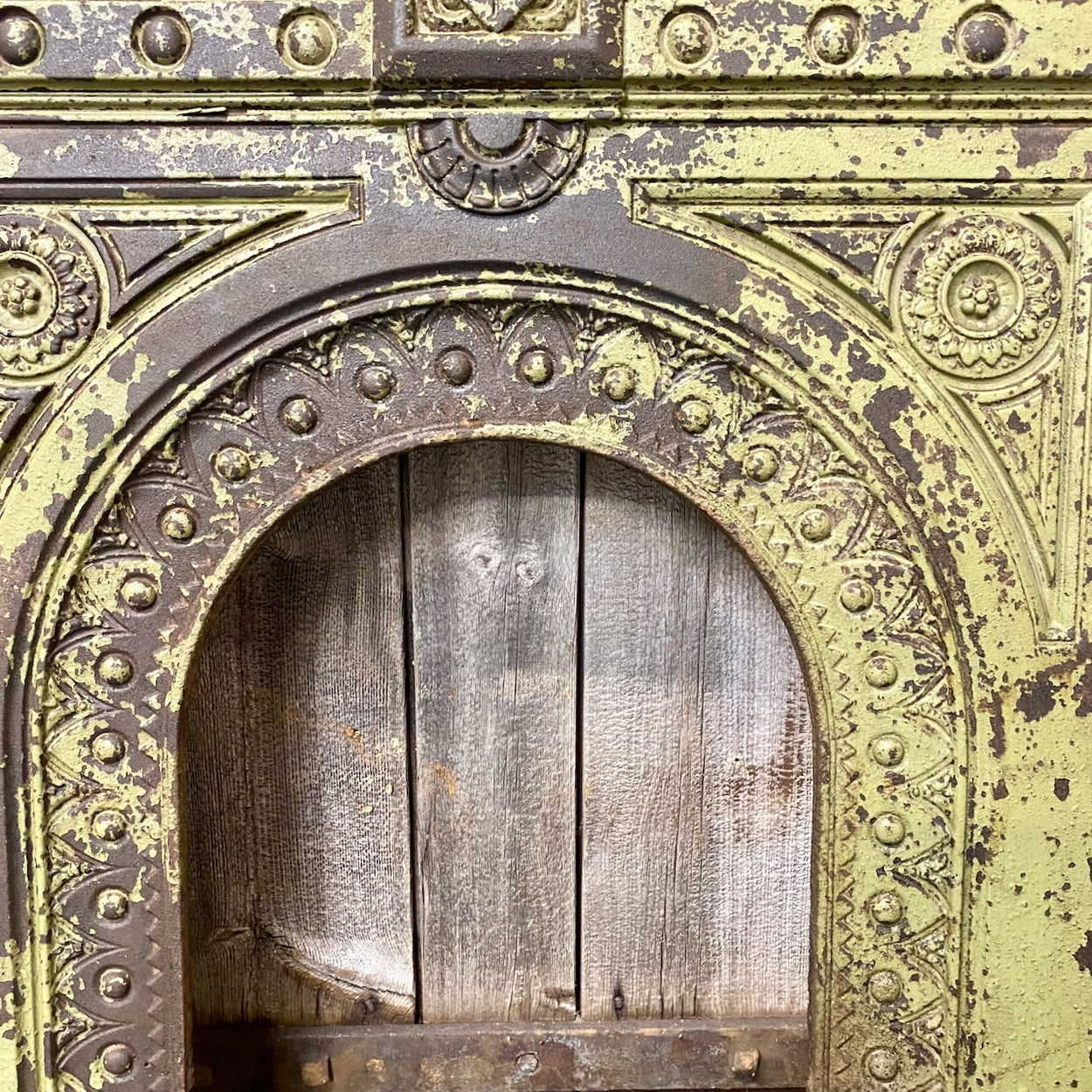 Antique Cast Iron Fire Surround
