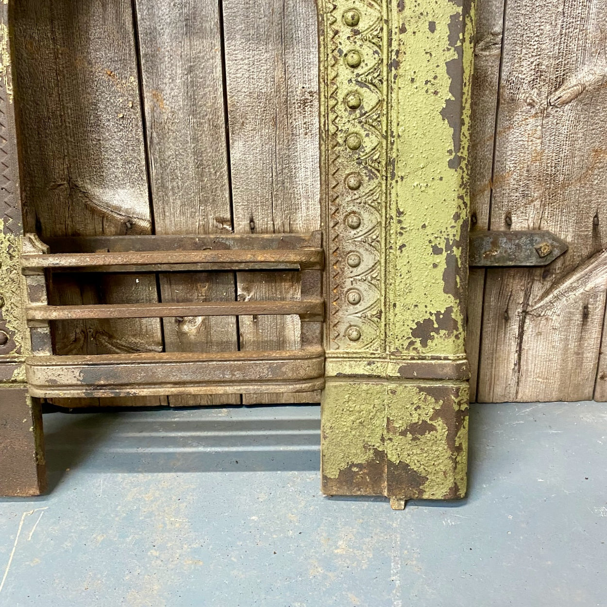 Antique Cast Iron Fire Surround