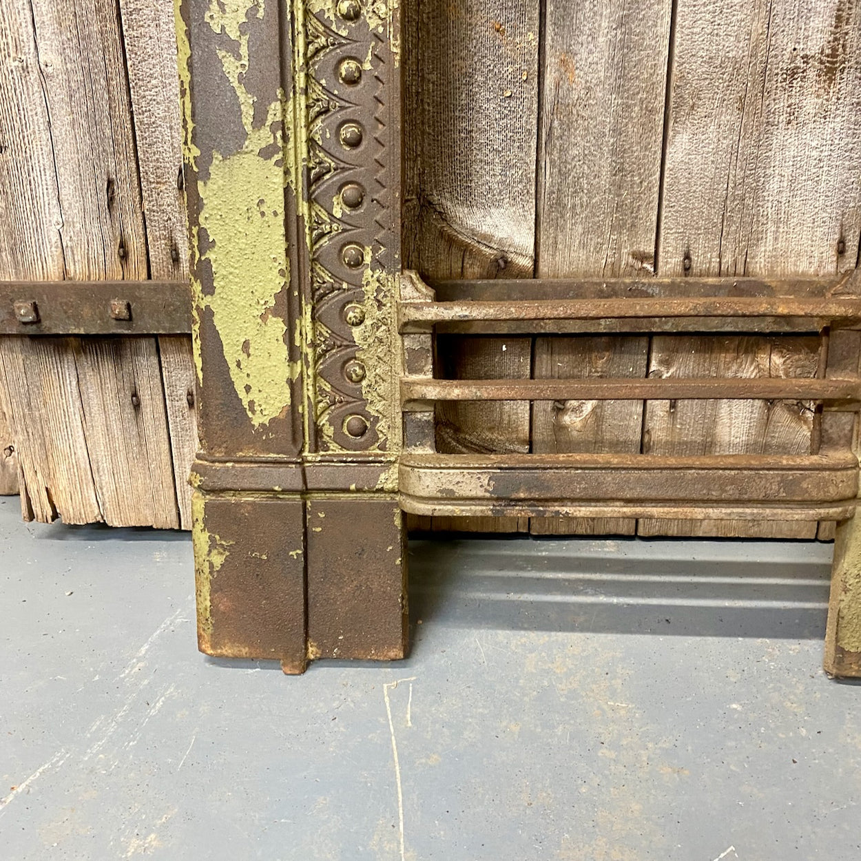 Antique Cast Iron Fire Surround