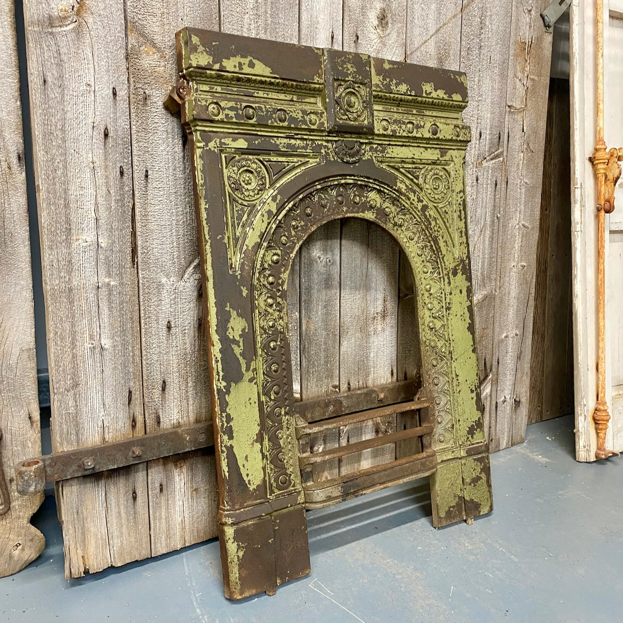 Antique Cast Iron Fire Surround