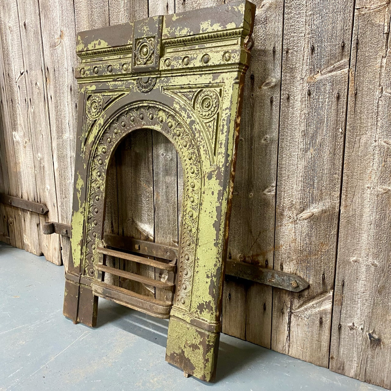 Antique Cast Iron Fire Surround