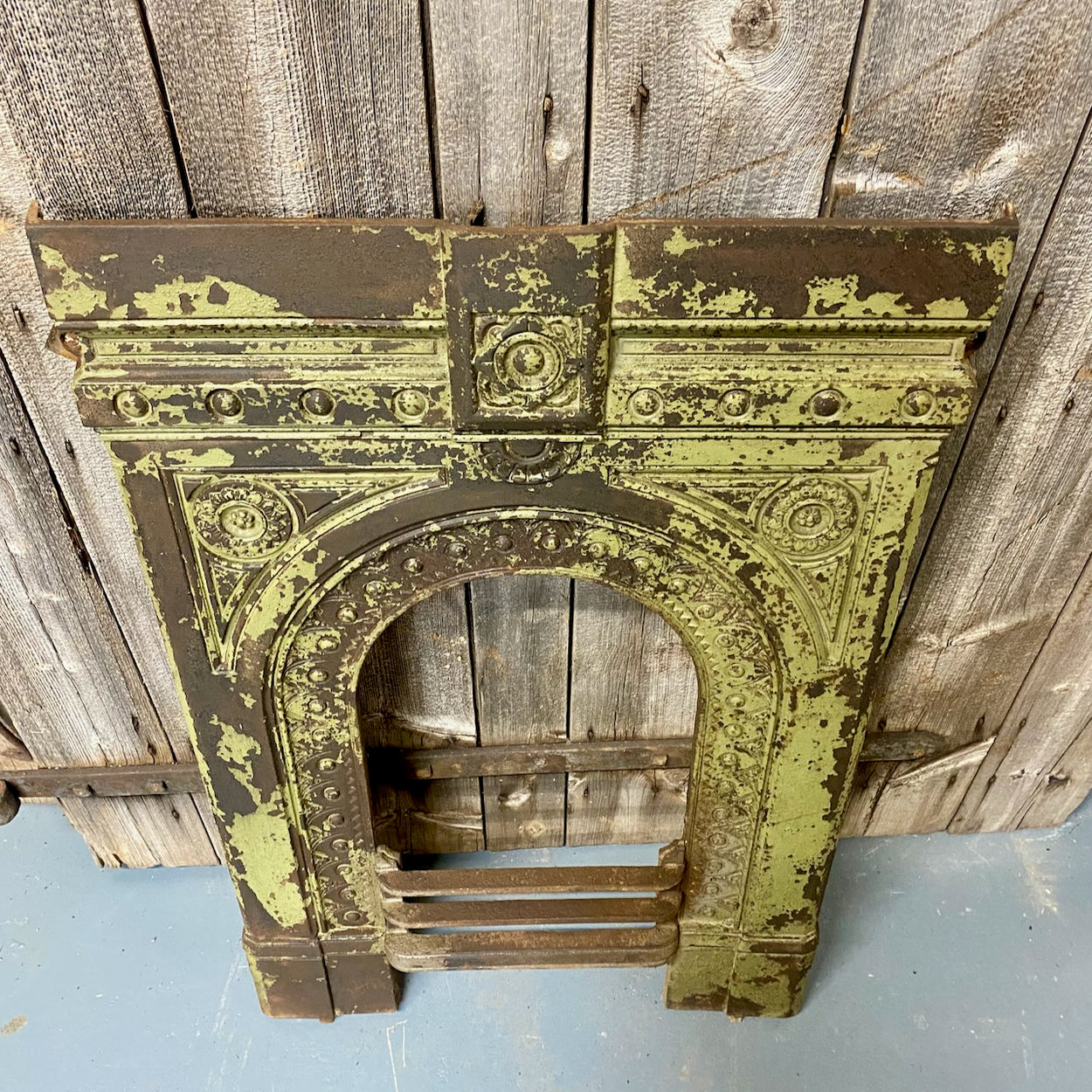 Antique Cast Iron Fire Surround