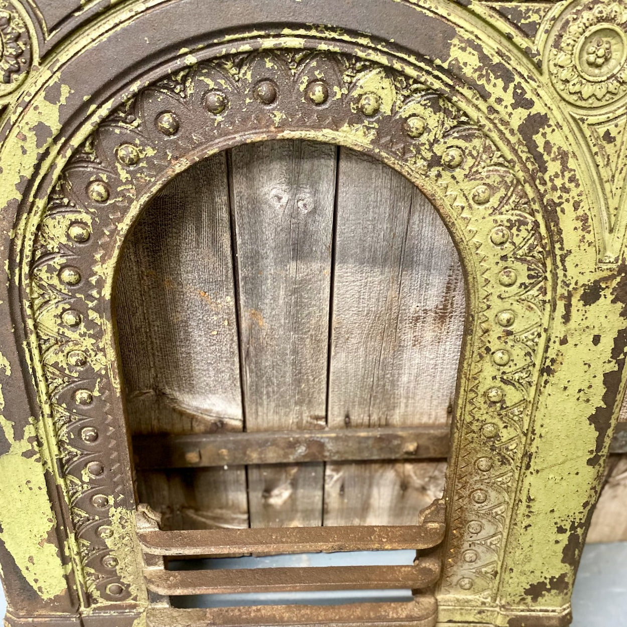 Antique Cast Iron Fire Surround