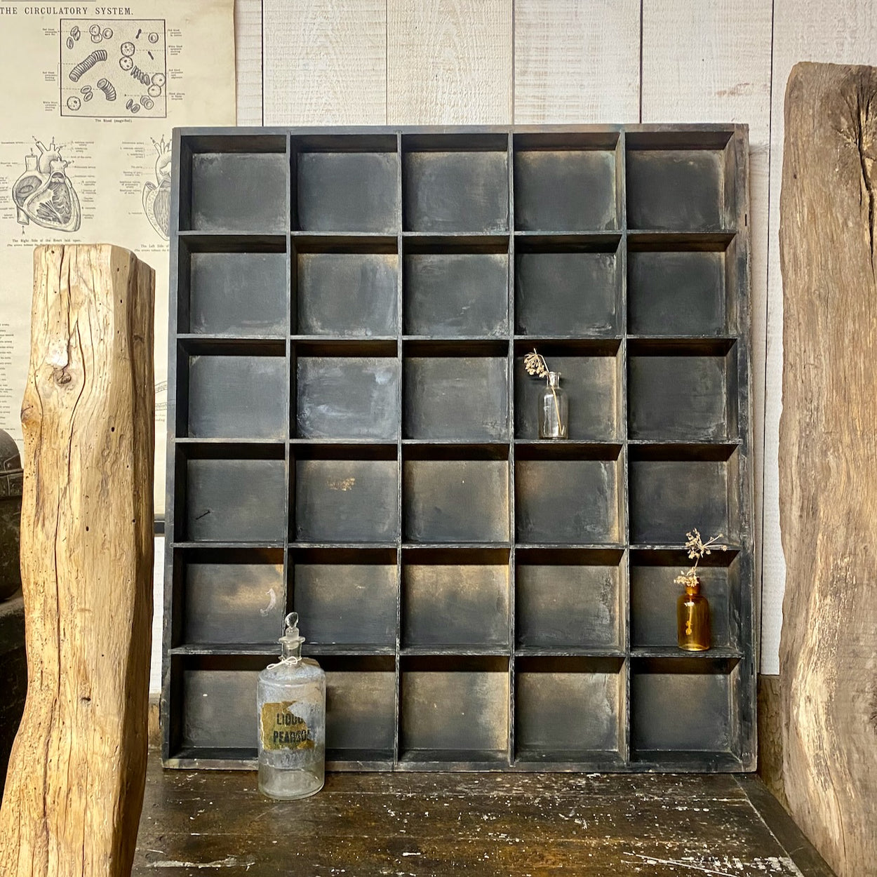 Vintage Wooden Pigeon Holes